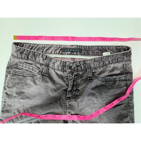 Theory Brown Flare Pants women velvet – Size 00 - Picture 5 of 9